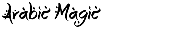 Arabic Magic font preview